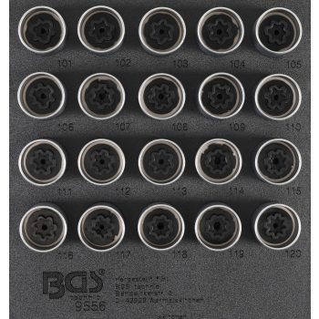   BGS technic Kerékőr leszedő készlet Opel, Vauxhall (A típus) | 20 darabos (BGS 9556)