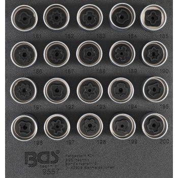   BGS technic Kerékőr leszedő készlet Opel, Vauxhall (B típus) | 20 darabos (BGS 9557)