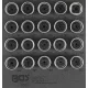 BGS technic Kerékőr leszedő készlet Opel, Vauxhall (B típus) | 20 darabos (BGS 9557)