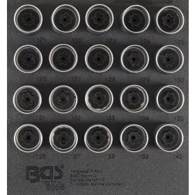   BGS technic Kerékőr leszedő készlet Opel, Vauxhall (C típus) | 20 darabos (BGS 9558)