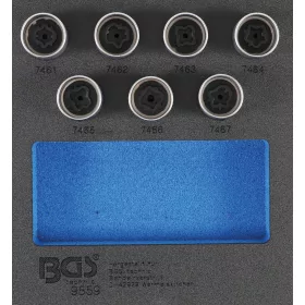  BGS technic Kerékőr leszedő készlet Opel, Vauxhall (D típus) | 7 darabos (BGS 9559)