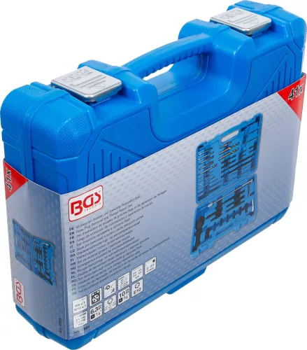 BGS technic Izzógyertya szerszám- és menetjavító készlet | M8, M10 | 41 darabos (BGS 9565)