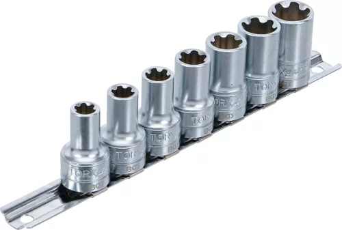 BGS technic 3/8" Dugókulcs készlet, T-profil Plus (Torx Plus)| 10EP - 20EP | 7 darabos (BGS 9587)