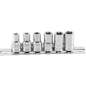   BGS technic 1/4" Dugókulcs készlet, T-profil Plus (Torx Plus) | 6EP - 12EP | 6 darabos (BGS 9588)