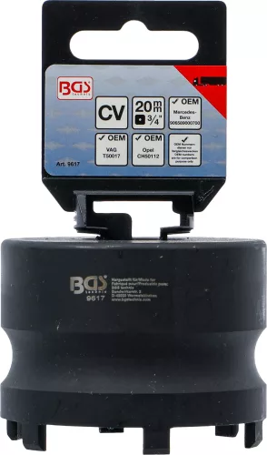 BGS technic Körmös dugókulcs kerékagyhoz | külső csapok | Mercedes-Benz, Nissan, Opel, Renault, VW (BGS 9617)