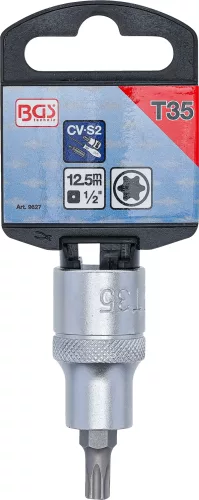 BGS technic 1/2" Bit dugókulcs | Hossz 55 mm | T-profil (Torx) T15 (BGS 9627)