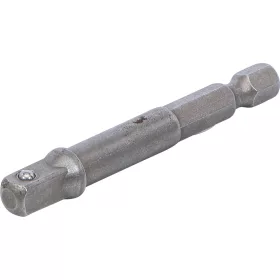   BGS technic Adapter fúrógépekhez | külső hatszögletű hajtás 6,3 mm (1/4") / külső négyszögletű hajtószár 6,3 mm (1/4") (BGS 9685-1)