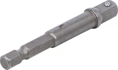 BGS technic Adapter fúrógépekhez | külső hatszögletű hajtás 6,3 mm (1/4") / külső négyszögletű hajtószár 6,3 mm (1/4") (BGS 9685-1)