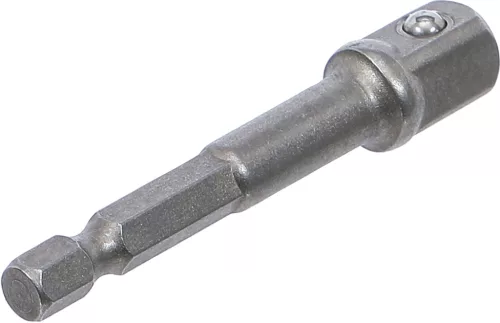 BGS technic Adapter fúrógépekhez | külső hatszögletű hajtás 6,3 mm (1/4") / külső négyszögletű hajtószár 10 mm (3/8") (BGS 9685-2)