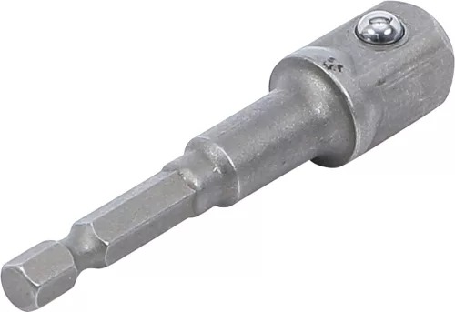 BGS technic Adapter fúrógépekhez | külső hatszögletű hajtás 6,3 mm (1/4") / külső négyszögletű hajtószár 12,5 mm (1/2") (BGS 9685-3)