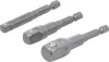 BGS technic Adapterkészlet fúrógépekhez  1/4"-3/8"-1/2", 3 darabos (BGS 9685)