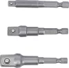 BGS technic Adapterkészlet fúrógépekhez  1/4"-3/8"-1/2", 3 darabos (BGS 9685)