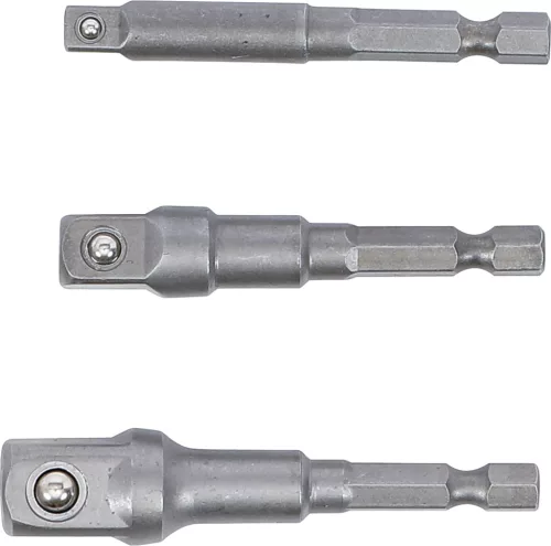 BGS technic Adapterkészlet fúrógépekhez  1/4"-3/8"-1/2", 3 darabos (BGS 9685)