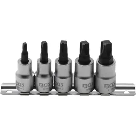   BGS Technic 3/8" bitfej készlet | 4 élű profil (MTS-Mortorq) MTS0 - MTS04 | 5 darabos (BGS 9756)