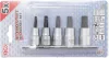 BGS Technic 3/8" bitfej készlet | 4 élű profil (MTS-Mortorq) MTS0 - MTS04 | 5 darabos (BGS 9756)