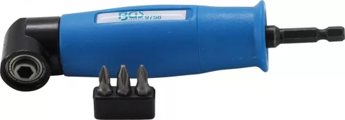 BGS technic 1/4" derékszögű fúróadapter tokmány gyorstokmánnyal (BGS 9758)