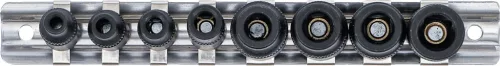 BGS technic Menetfúró-befogó készlet | 6,3 mm (1/4") / 10 mm (3/8") | mágneses | 8 darabos (BGS 9771)