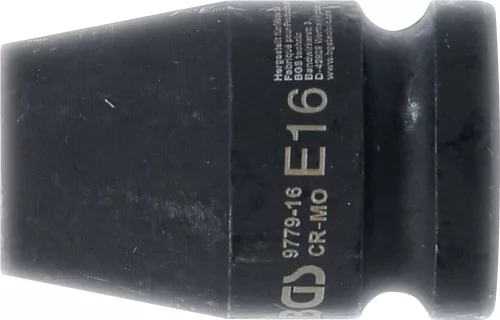 BGS technic 1/2" E-Torx levegős dugókulcs fej | E16 (BGS 9779-16)
