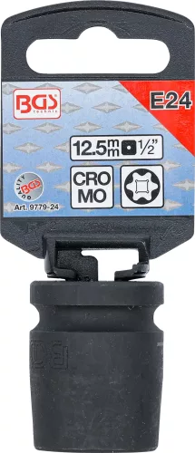 BGS technic 1/2" E-Torx levegős dugókulcs fej | E24 (BGS 9779-24)