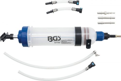 BGS technic Kézi pumpa fék- és kenőolajhoz, üzemanyagokhoz | 1500 ml | adapterkészlettel (BGS 9782)