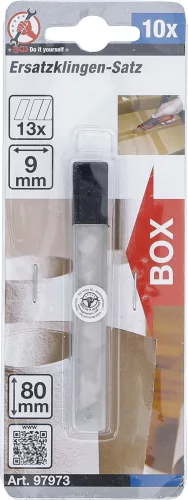 BGS DIY Tartalékpenge készlet | 9 mm | 10 darabos (BGS 97973)