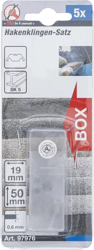 BGS DIY Horgos pengekészlet | 19 mm | 5 db. (BGS 97976)