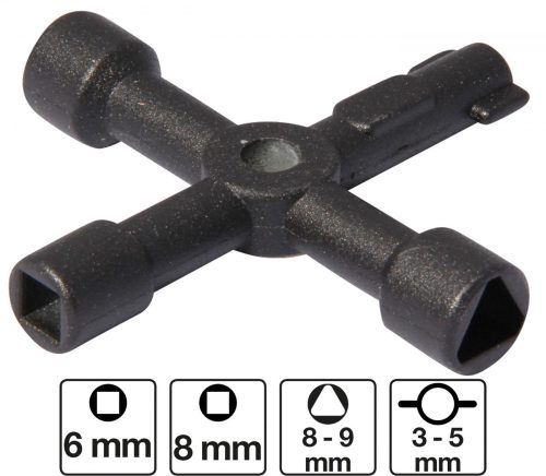 BGS technic Univerzális kapcsolószekrény kulcs (BGS 9803)