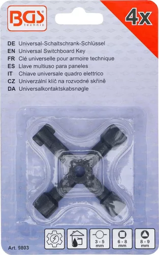 BGS technic Univerzális kapcsolószekrény kulcs (BGS 9803)