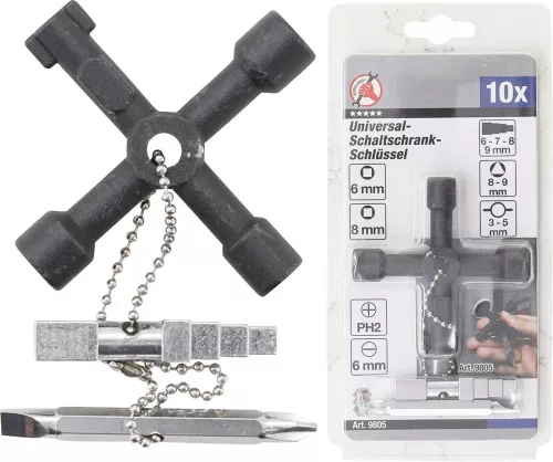 BGS technic Univerzális kapcsolószekrény kulcs (BGS 9805)