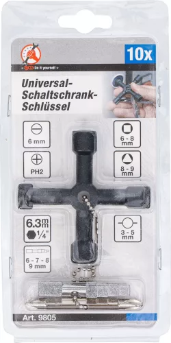BGS technic Univerzális kapcsolószekrény kulcs (BGS 9805)