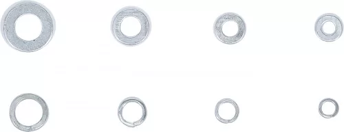 BGS DIY Rugós alátét készlet, Ø 4 - 8 mm, 250 darabos (98073)