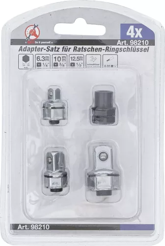 BGS DIY Adapterkészlet racsnis kulcsokhoz | 4 db. (BGS 98210)