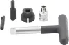 BGS technic Olajleeresztő kulcs készlet | Műanyag olajleeresztő csavarokhoz | Külső hatszögletű kulcsnyílású hajtás 6,3 mm (1/4"), külső hatszögletű 10 mm (3/8") | 5 darabos (BGS 9843)