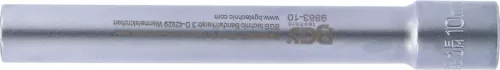 BGS technic Dugókulcs, hatszögletű, extra mély | 10 mm (3/8") | 10 mm (BGS 9863-10)