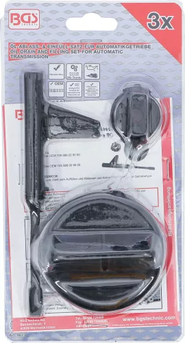 BGS technic Olaj leeresztő és betöltő készlet | Mercedes-Benz 9G-Tronic automata váltóhoz (BGS 9873)