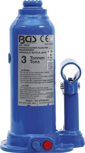 BGS technic Hidraulikus autóemelő | 3 t (BGS 9882)