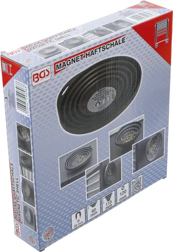 BGS Technic Mágneses tálca | összehajtható | Ø 120 / 220 mm (BGS 9896)