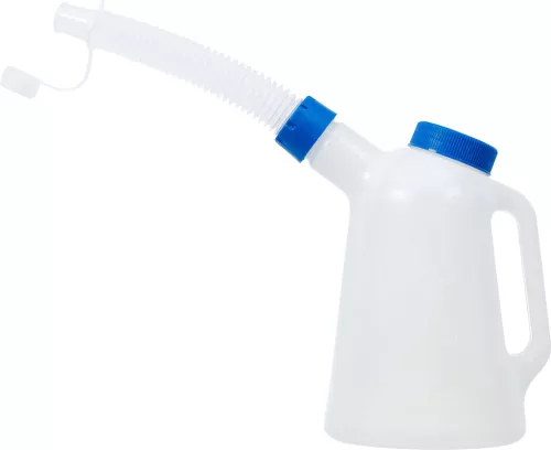 BGS technic Feltöltőkanna rugalmas kiöntőcsővel és fedéllel, 1 l, 0,25 l-es mérőskálával (BGS 9938)