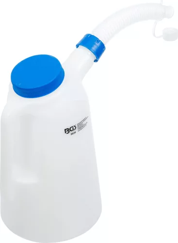 BGS technic Feltöltőkanna rugalmas kiöntőcsővel és fedéllel, 2 l, 0,5 l-es mérőskálával (BGS 9939)
