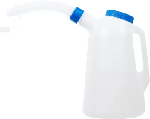 BGS technic Feltöltőkanna rugalmas kiöntőcsővel és fedéllel, 2 l, 0,5 l-es mérőskálával (BGS 9939)