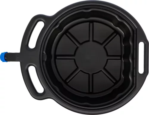 BGS technic Olajleeresztő kád / csepegtetőtálca kiöntővel olajcseréhez, 8 liter (BGS 9981)