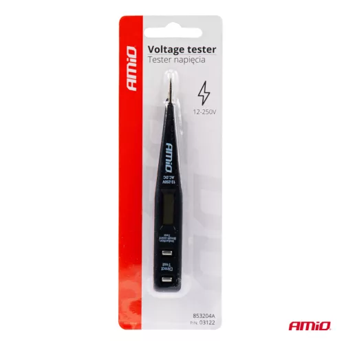 AMiO feszültség fém teszter 12-250V (03122)
