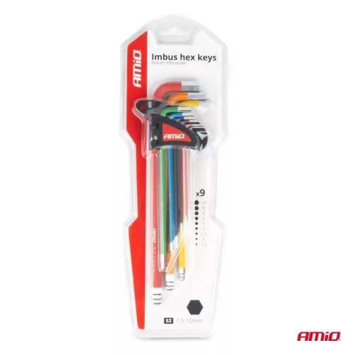 AMiO imbuszkulcsok S2 9 db (04299)