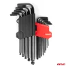 AMiO imbuszkulcsok CRV fekete 13 db (04304)