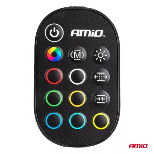 AMiO rugalmas COB LED-szalagok – vezérlő többszínű RGB 2x30cm 12V (04579)