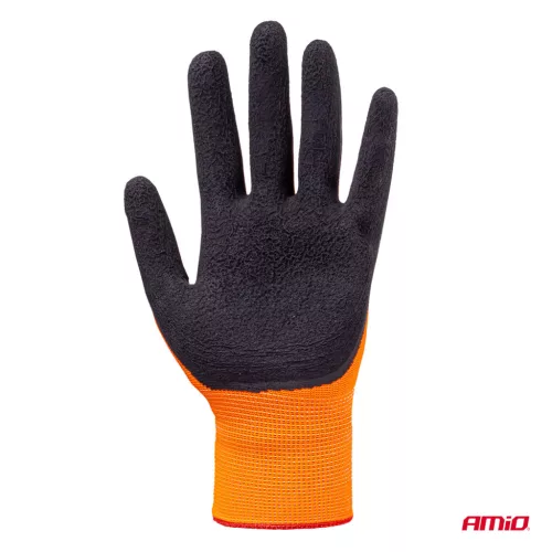 AMiO PE Latex habbevonatos munkavédelmi kesztyű 4 db méret 8 (2 pár), (04639)