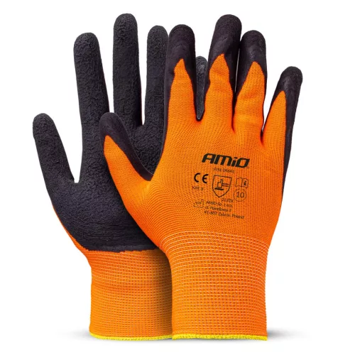 AMiO PE Latex habbevonatos munkavédelmi kesztyű 4 db méret 10 (2 pár), 2132X (04641)