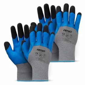   AMiO PE Latex 3/4 habbevonatos munkavédelmi kesztyű 4 db méret 9 (2 pár), 3131X (04644)