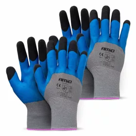   AMiO PE Latex 3/4 habbevonatos munkavédelmi kesztyű 4 db méret 11 (2 pár), 3131X (04646)