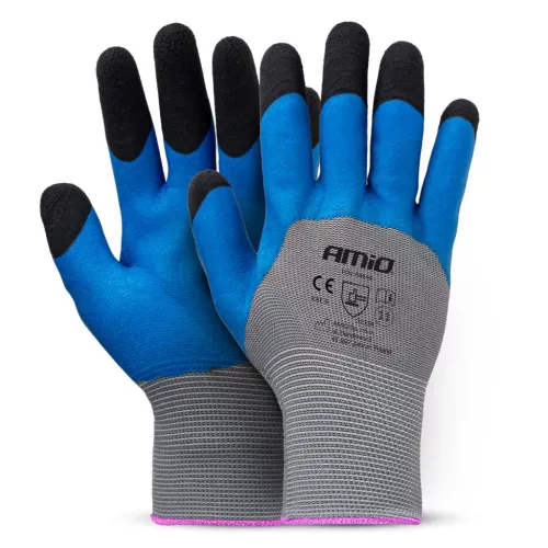 AMiO PE Latex 3/4 habbevonatos munkavédelmi kesztyű 4 db méret 11 (2 pár), 3131X (04646)